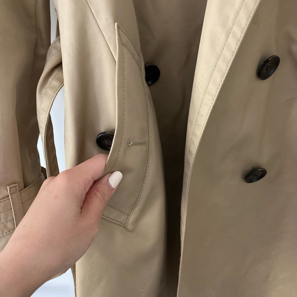 NWOT Coach Trench Coat in Khaki XXS - Picture 8 of 11